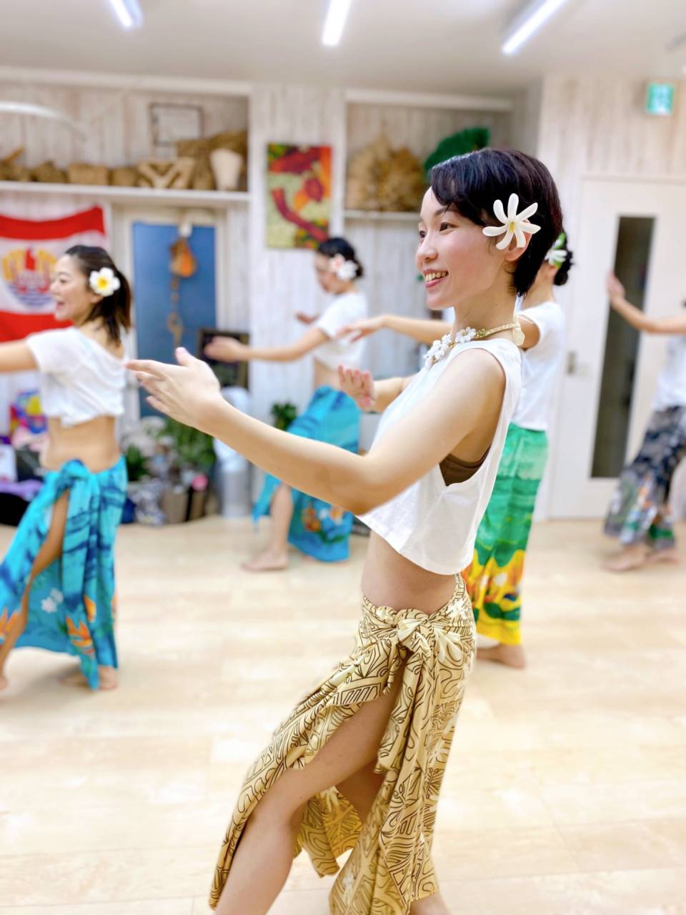 タヒチアンダンススカート モレ フラダンス - ダンス/バレエ